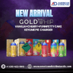 GOLD WHIP N2O 200G / 0.3L MINI TANKS VANILLA+CHERRY+FUNNFETTY CAKE+KEYLIME PIE CHARGER 20CT/ BOX