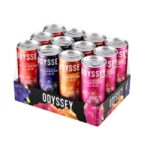 ODYSSEY MUSHROOM ELIXIA ENERGY DRINK (12OZ  355ML/ CAN) 4 FLAVOR PACK 12CT/ BOX