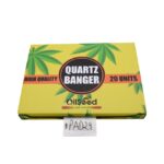 OILSEED HIGH QUALITY 45 DEGREE 14MM MALE CLEAR QUARTZ BANGER 20CT/ BOX