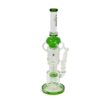 CLOVER GLASS 16″ PERC WITH SHOWER HEAD DESIGN WATER PIPE